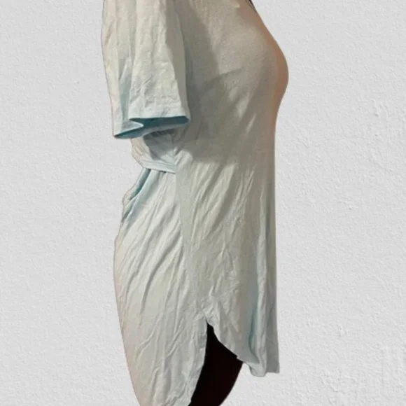 Wasabi & Mint Turquoise Back Cut Out Shirt  4263 NWT Boutique - Picture 6 of 13